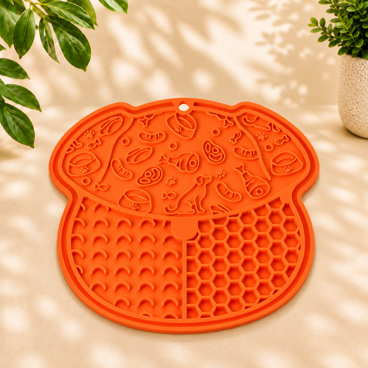 HappyTails Lick Mat – Stress-Relief Slow Feeder for Dogs & Cats