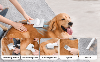 FurClean 7-in-1 Pet Grooming Vacuum Kit