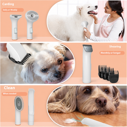 GroomEase 5-in-1 Pet Vacuum Kit