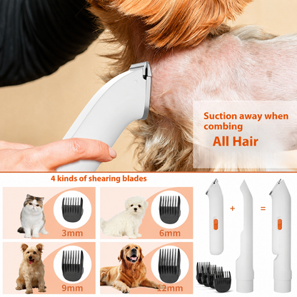 GroomEase 5-in-1 Pet Vacuum Kit