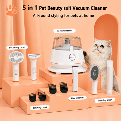 GroomEase 5-in-1 Pet Vacuum Kit