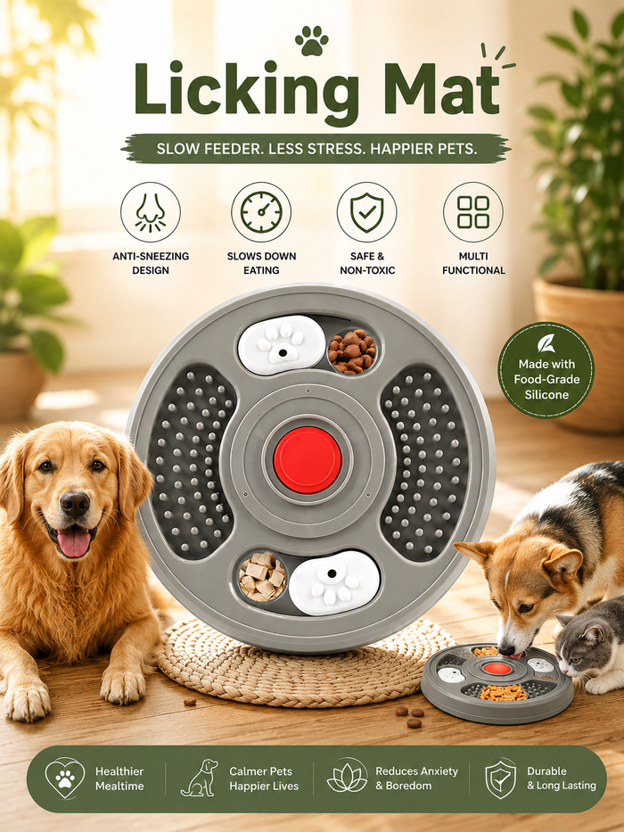 Lickora Interactive Slow Feeder & Lick Mat
